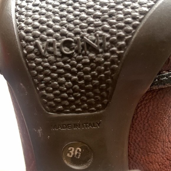 Vicini by Giuseppe Zanotti Leather Luxury Buckle Glass Heel Square Toe Sz 6 #103 - Picture 15 of 15